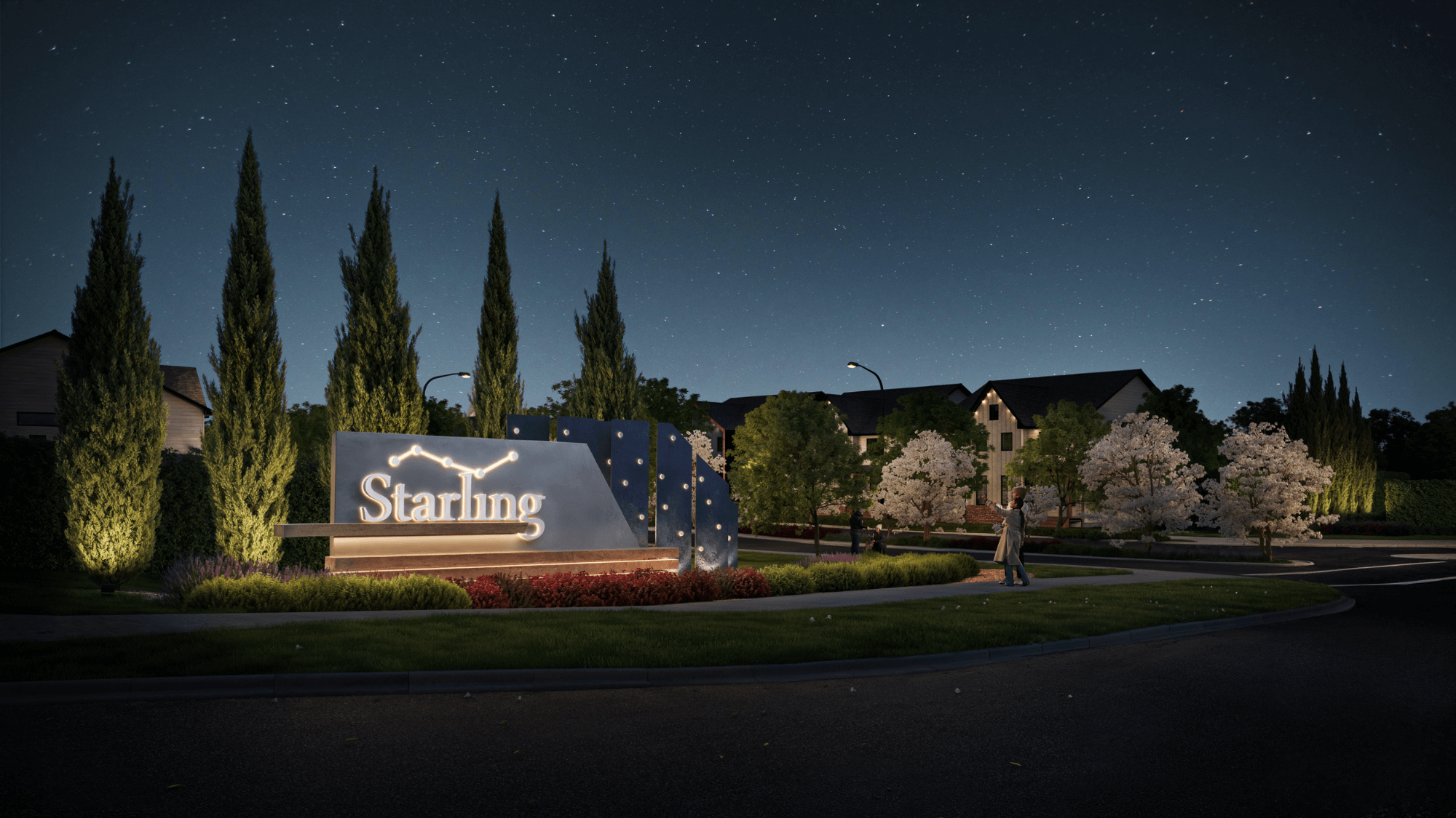 Starling Community Entryway in Northwest Calgary 