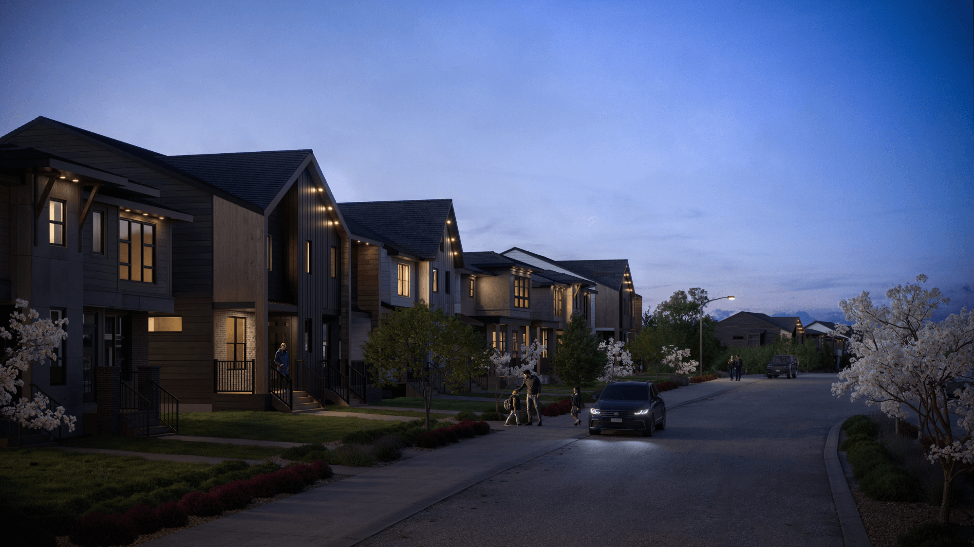 Starling Community Boulevard in Northwest Calgary 