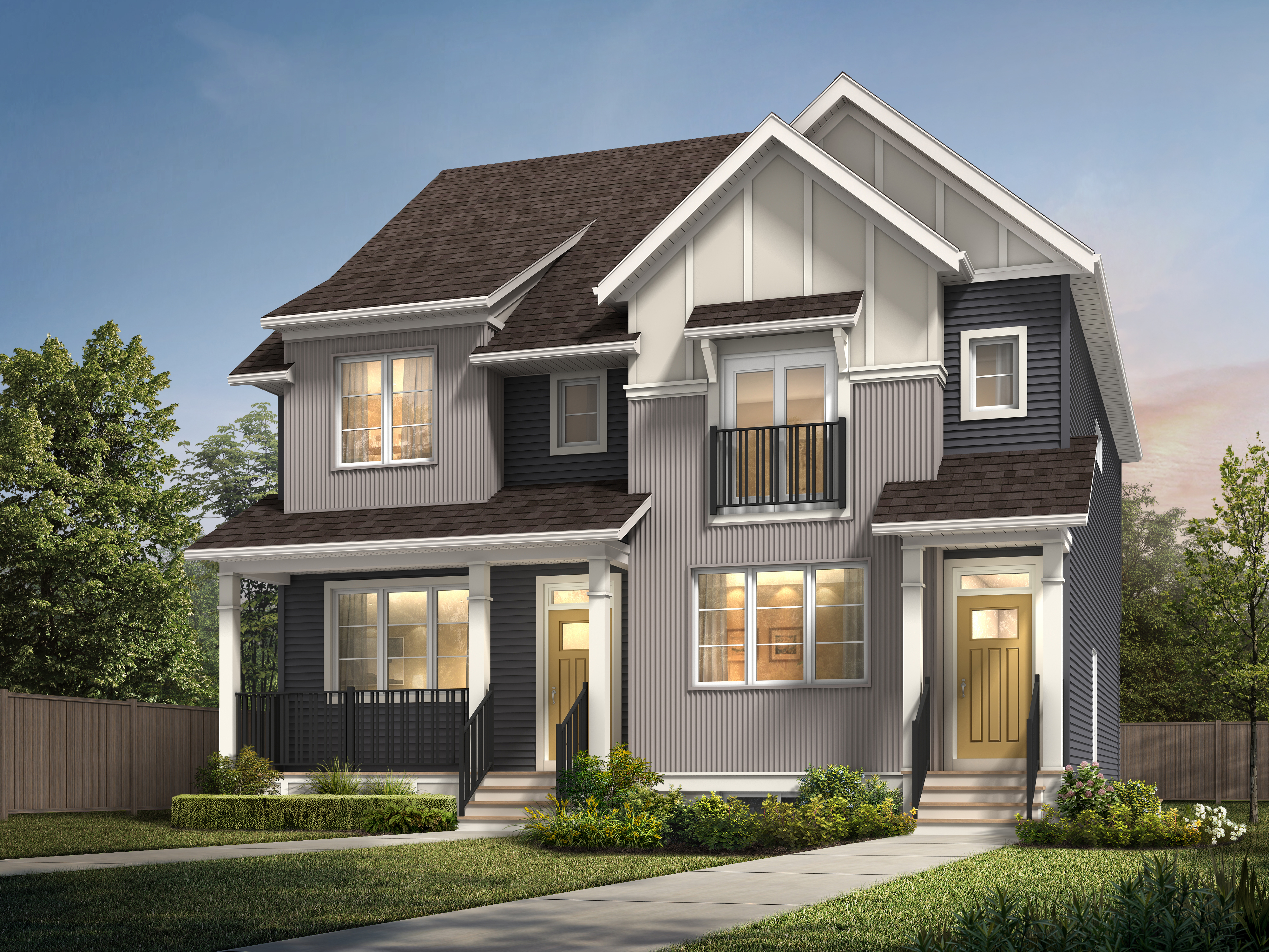 Starling Duplex Farmhouse Sasha Finley NW Community Calgary Homes By Avi